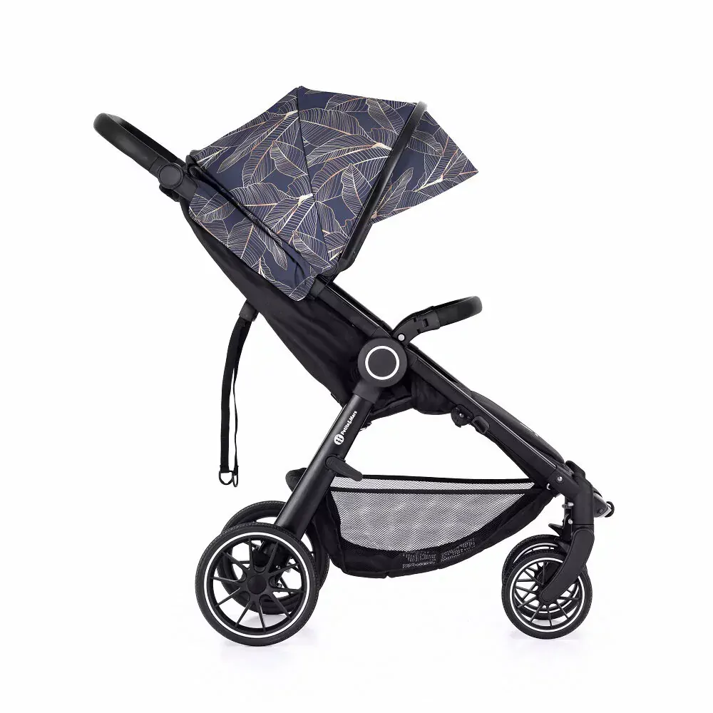 PETITE&MARS Kočárek Street+ RWS Black + Stříška Limited 100 Palmtree