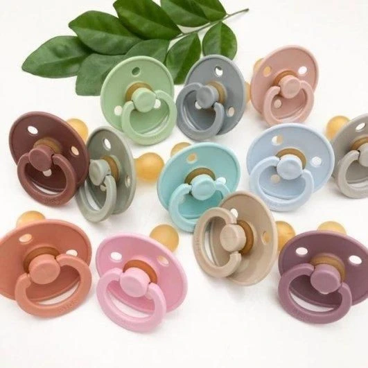 BIBS Colour dudlíky z přírodního kaučuku 2ks velikost 2 (6-18měs) Dark Oak/Evergreen