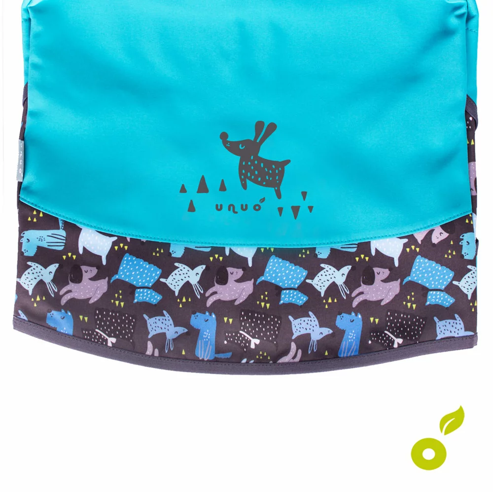 Dětská softshellová bunda Unuo s fleecem Černá Planety velikost 110/116