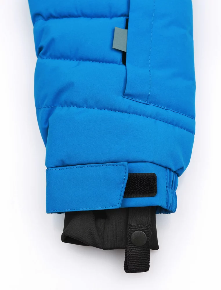 Chlapecká lyžařská bunda Loap Fullsac modrá/šedá velikost 122/128