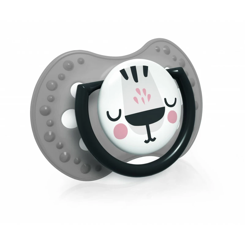 LOVI Dudlík silikonový dynamický SALT&PEPPER 3-6m 2ks