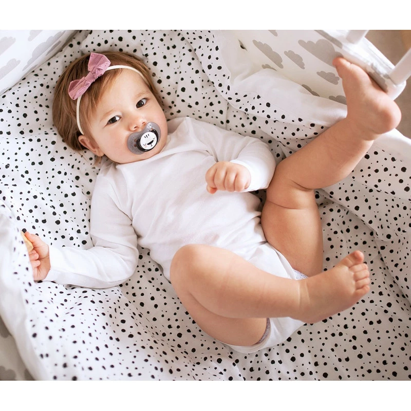 LOVI Dudlík silikonový dynamický SALT&PEPPER 6-18m 2ks