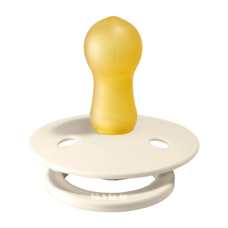 BIBS Colour dudlíky z přírodního kaučuku 2ks  velikost 1 (0-6měs) Vanila/Mustard