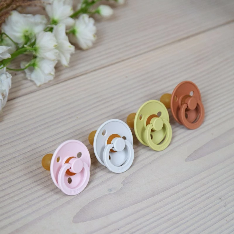 BIBS Colour dudlíky z přírodního kaučuku 2ks  velikost 1 (0-6měs) Sage/Ivory