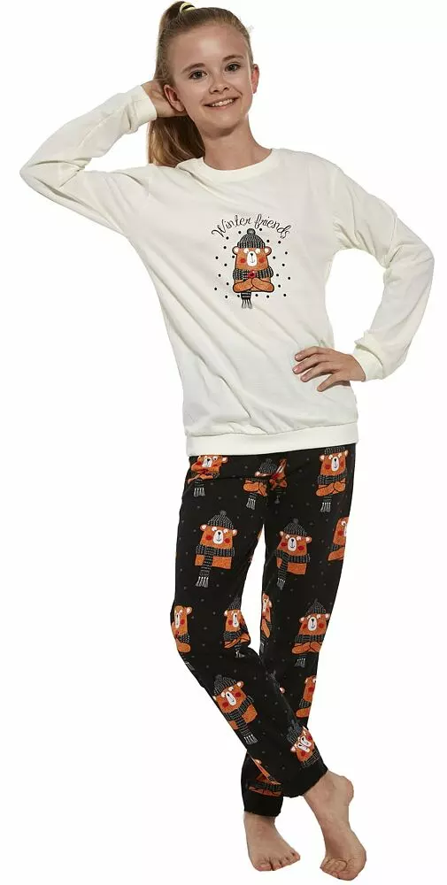 Dívčí pyžamo Cornette Kids Winter Bear 594/160
