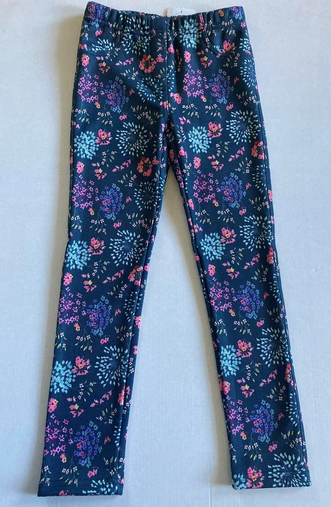 Dívčí zateplené legíny Topo in Fashion květinové