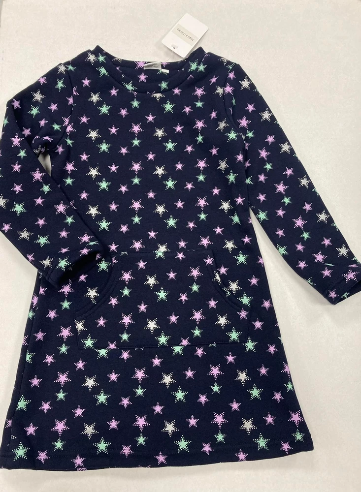 Zateplené šaty Topo in Fashion barevné hvězdičky