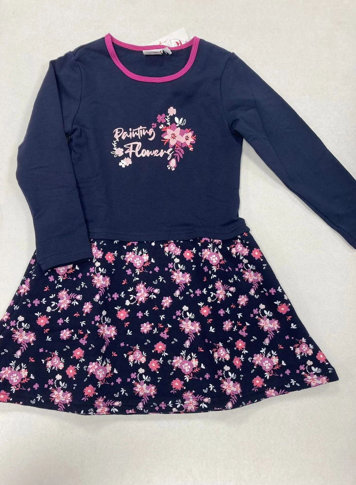 Šaty Topo in Fashion se zateplenou sukní kytičky