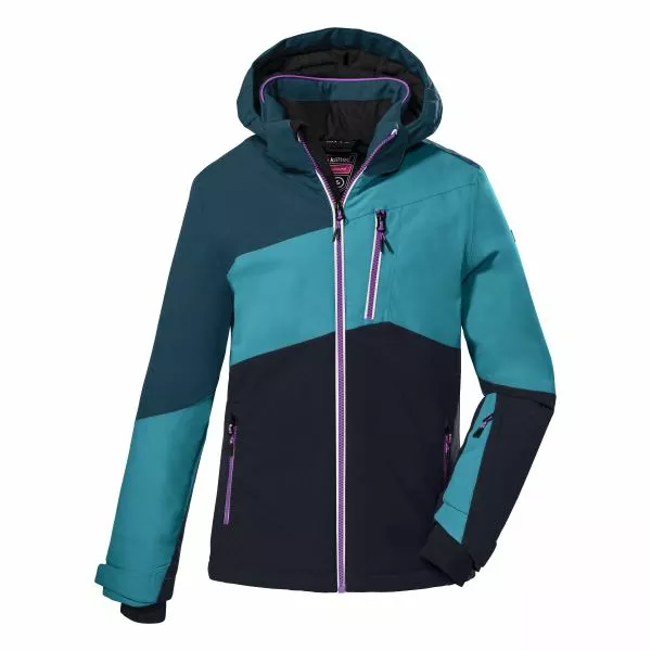 Dívčí zimní bunda Killtec 38509-00526 Dark turquoise velikost 164