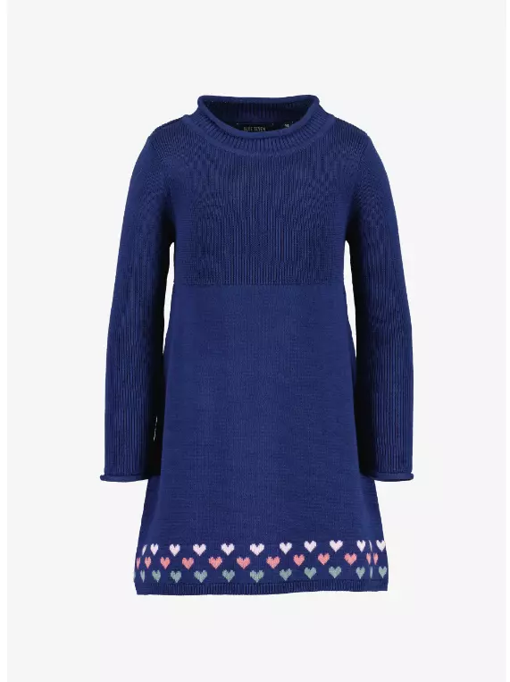 Dívčí pletené šaty Blue Seven modré velikost 110