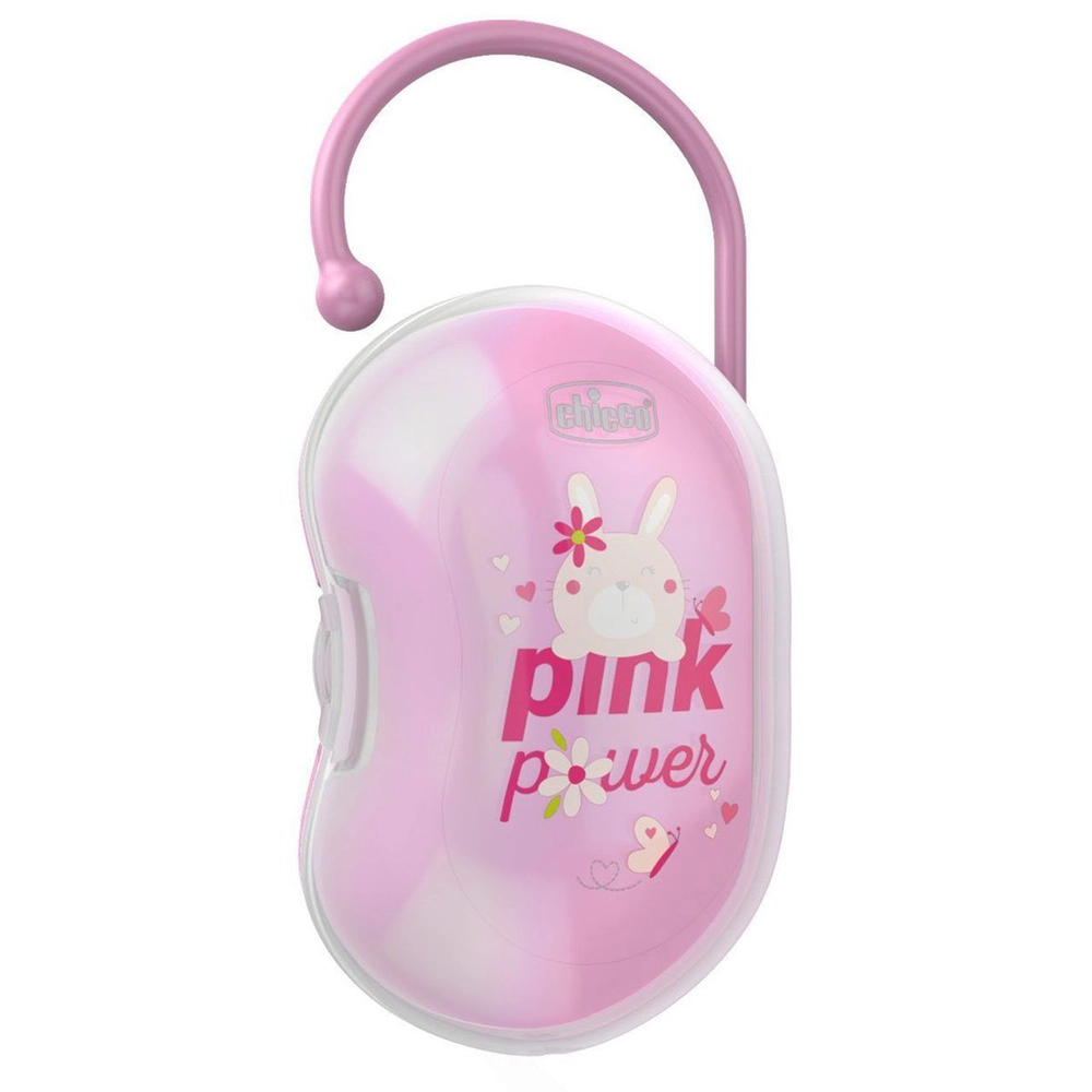 CHICCO Pouzdro na dudlík dvojitý - Pink
