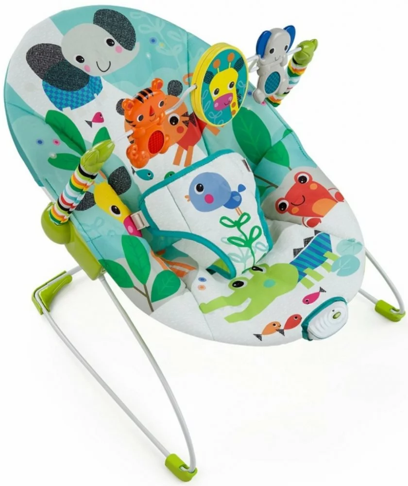 Bright Starts Lehátko vibrující Jungle Stream 0m+, do 9kg