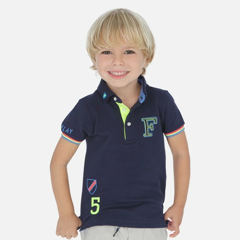 Chlapecké triko polo krátký rukáv Mayoral 3154-88 Azul