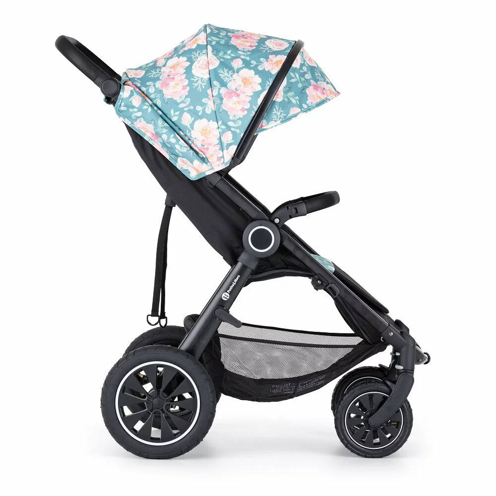 PETITE&MARS Kočárek Street+ Air Black + Stříška Limited 100 Roses