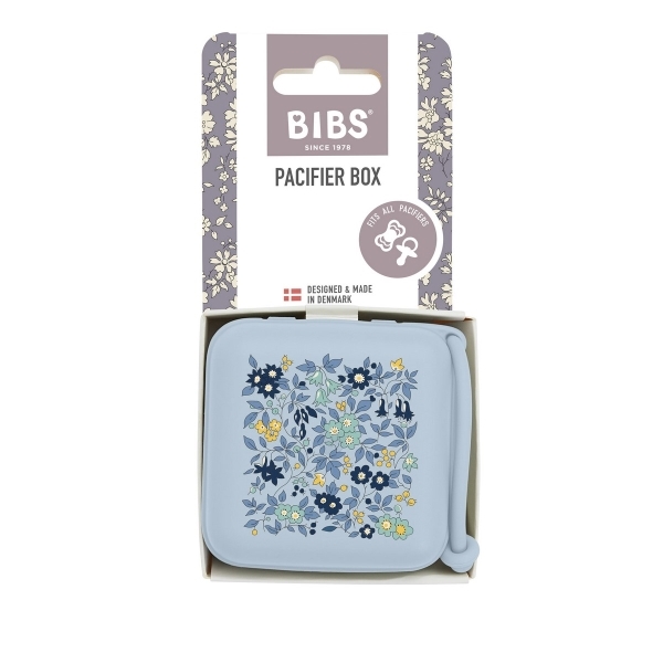BIBS Liberty krabička na dudlíky Baby Blue