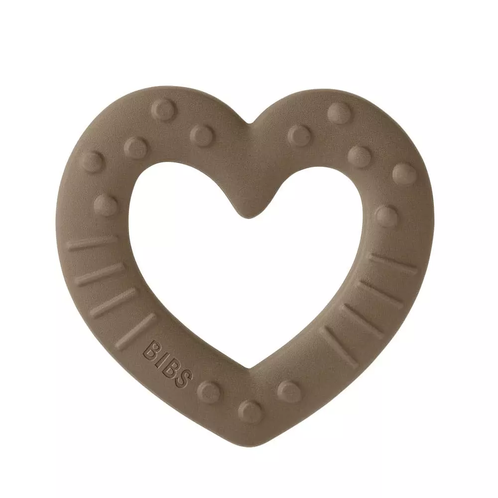 BIBS Baby Bitie kousátko / Heart Dark Oak