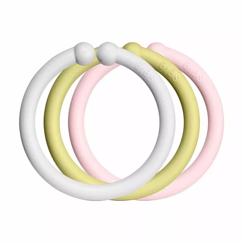 BIBS kroužky Loops 12ks Haze/Meadow/Blossom