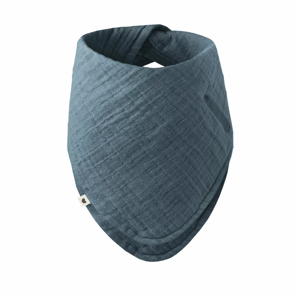 BIBS Bandana mušelínový slintáček z BIO bavlny – Petrol