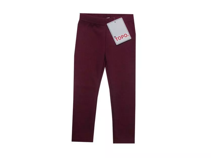 Dívčí zateplené legíny Topo in Fashion bordo 40170-927 velikost 104