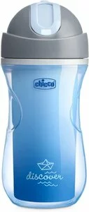 CHICCO Hrneček Sport termo s brčkem 266 ml modrý 14m+