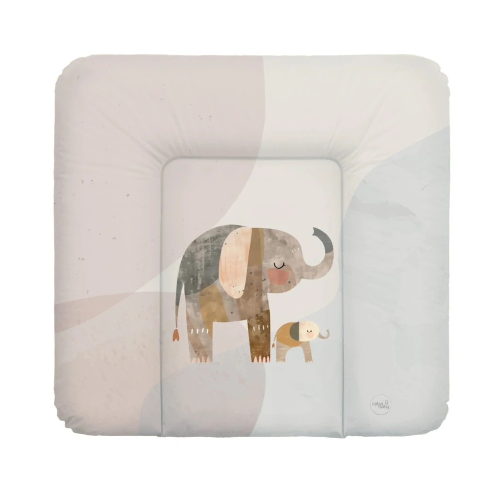 CEBA Podložka přebalovací na komodu měkká (75x72) Basic Elephant Family