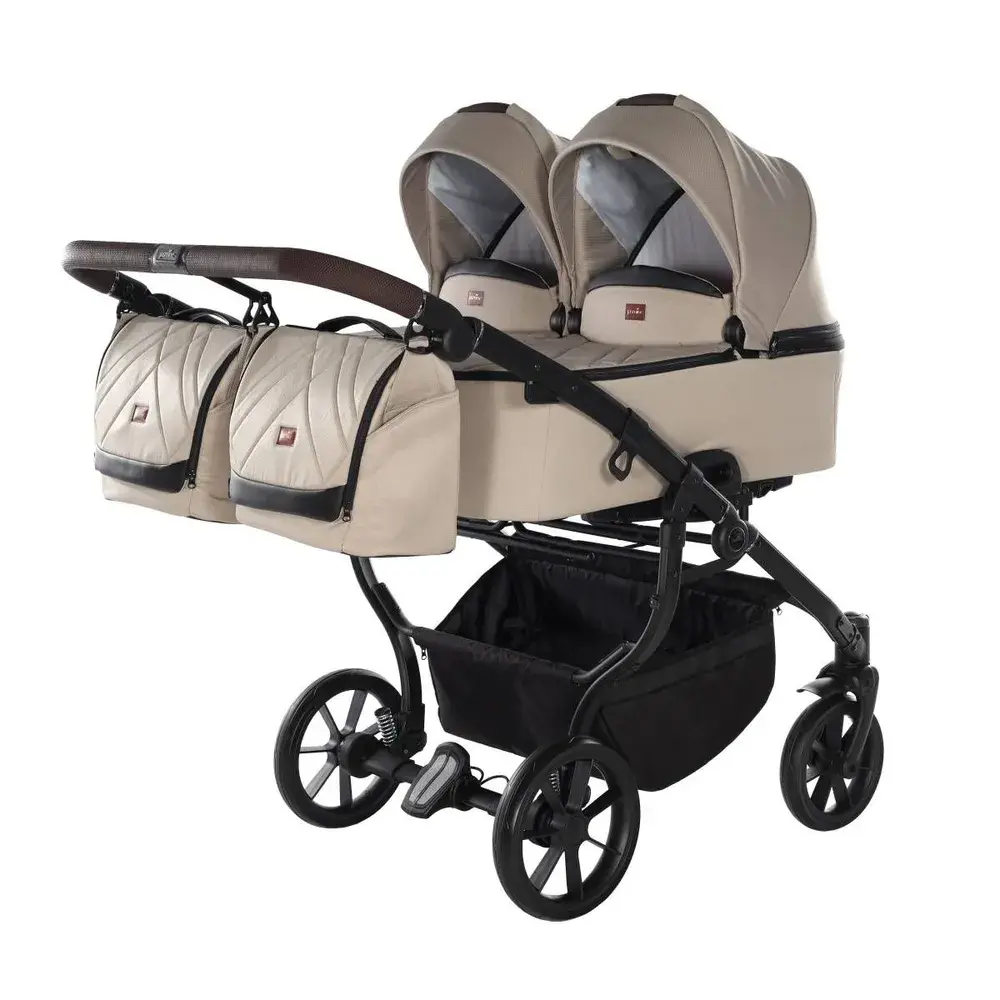 Kočárek pro dvojčata Jasmine Duo Life 02 Beige