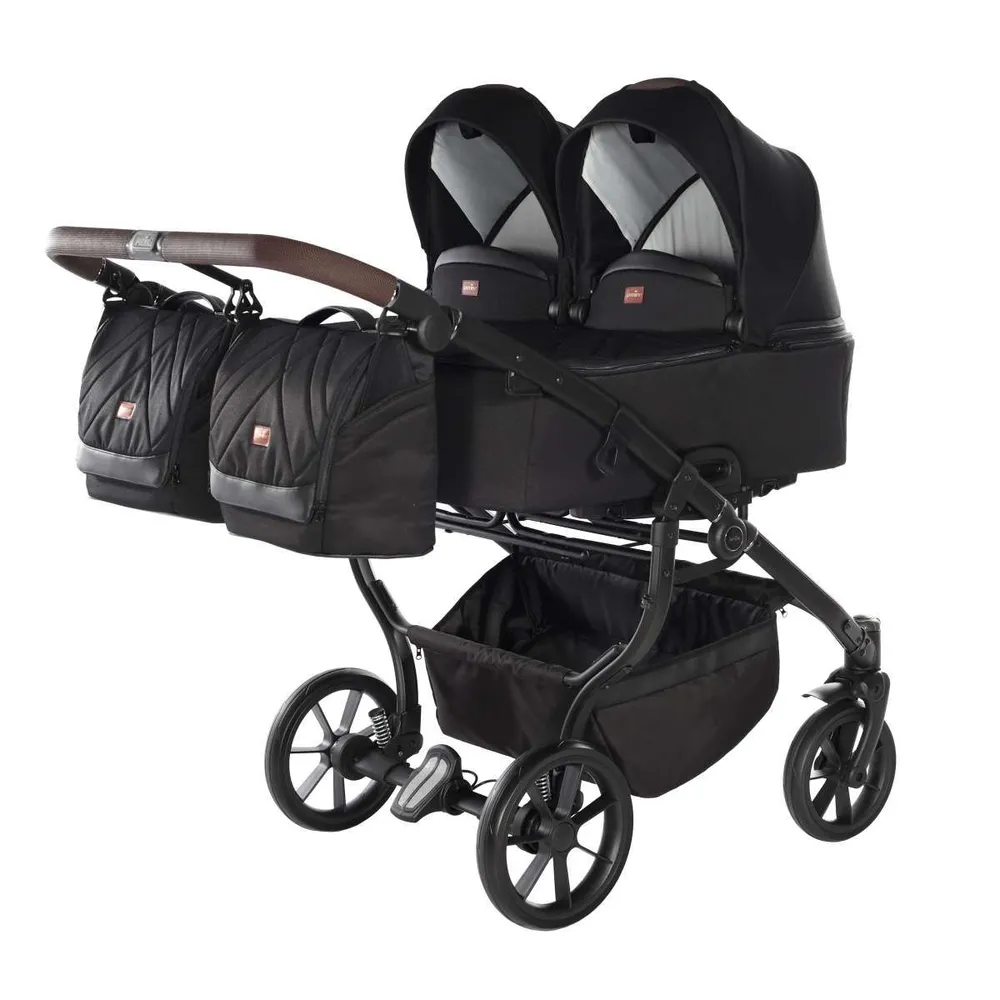 Kočárek pro dvojčata Jasmine Duo Life 03 Black