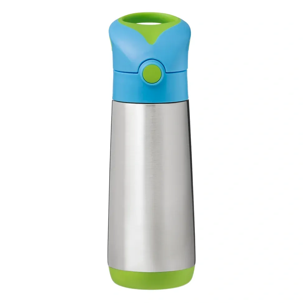 b.box Termoska na pití s brčkem 500 ml Modrá/zelená