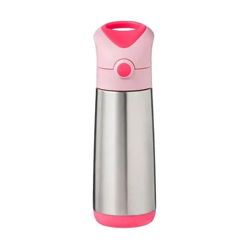 b.box Termoska na pití s brčkem 500 ml Flamingo/Fizz