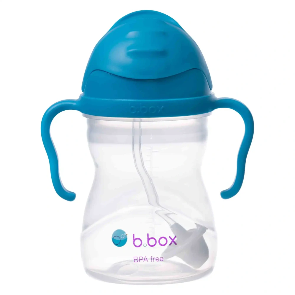 b.box Hrneček s brčkem 240ml Kobaltově modrý
