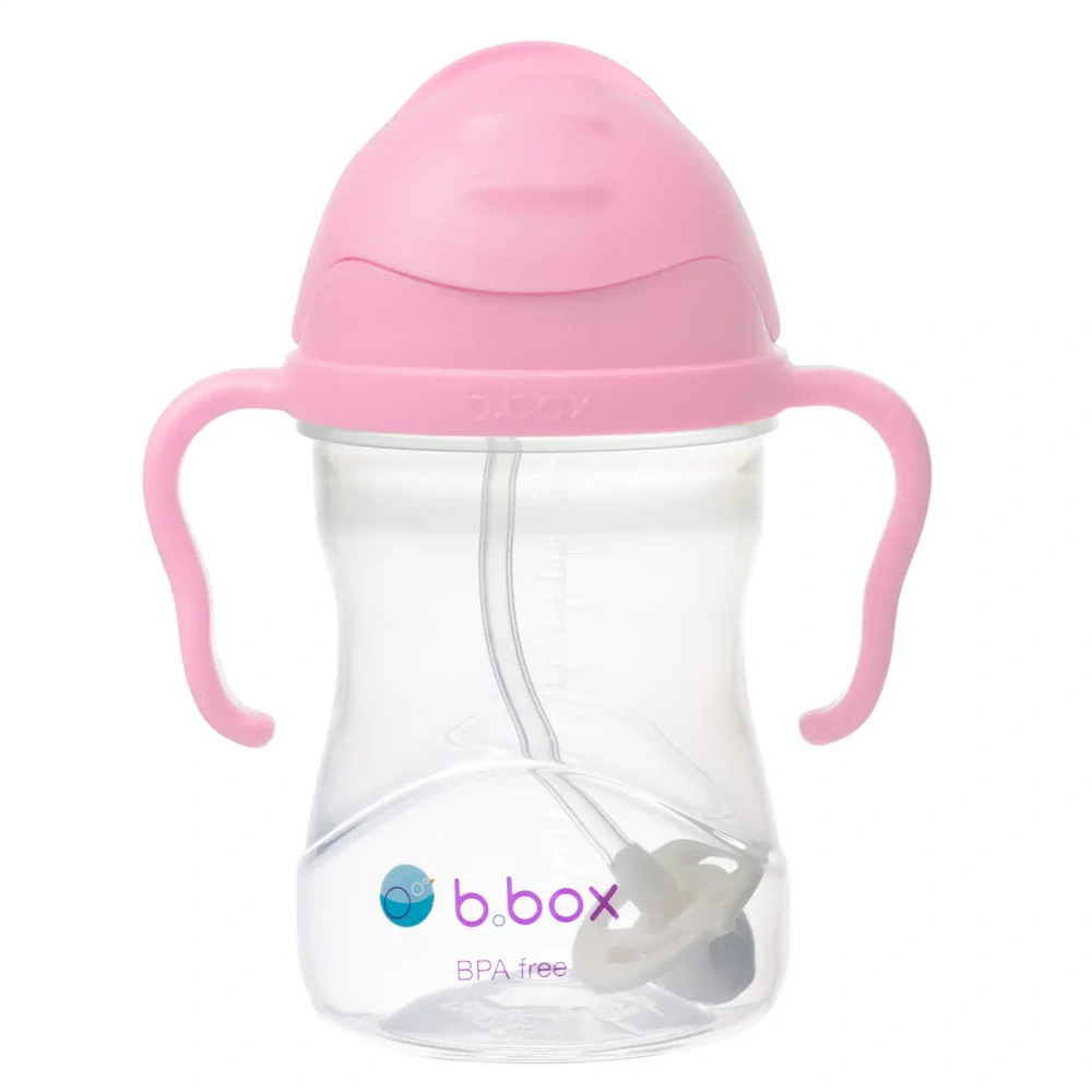 b.box Hrneček s brčkem 240ml Třešňový květ
