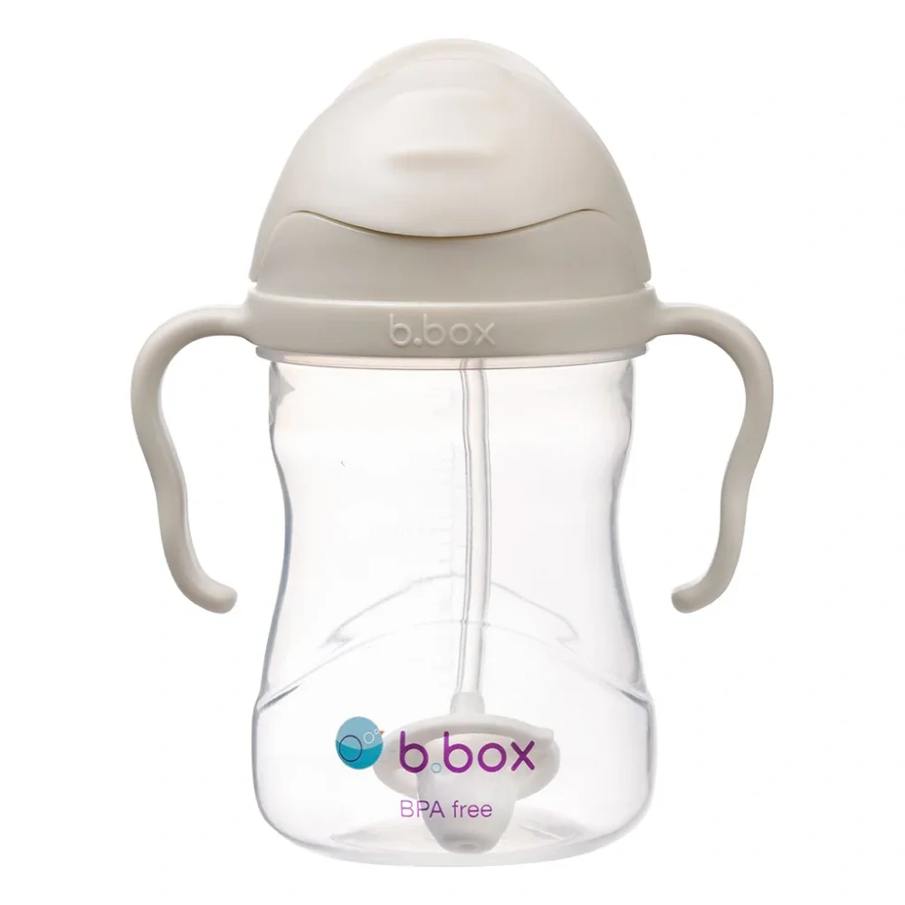 b.box Hrneček s brčkem 240ml Béžový