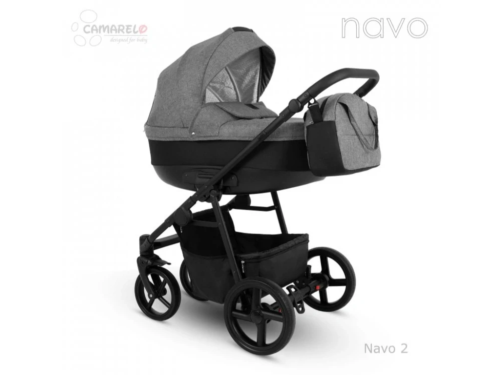 Dětský kočárek Camarelo Navo -2 Tmavá šedá