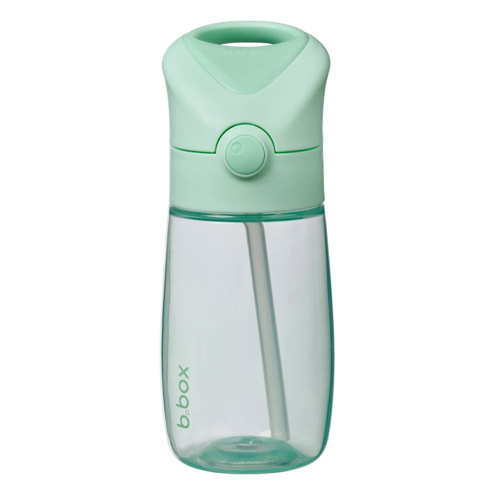 b.box Láhev na pití s brčkem Junior 380 ml - Spearmint