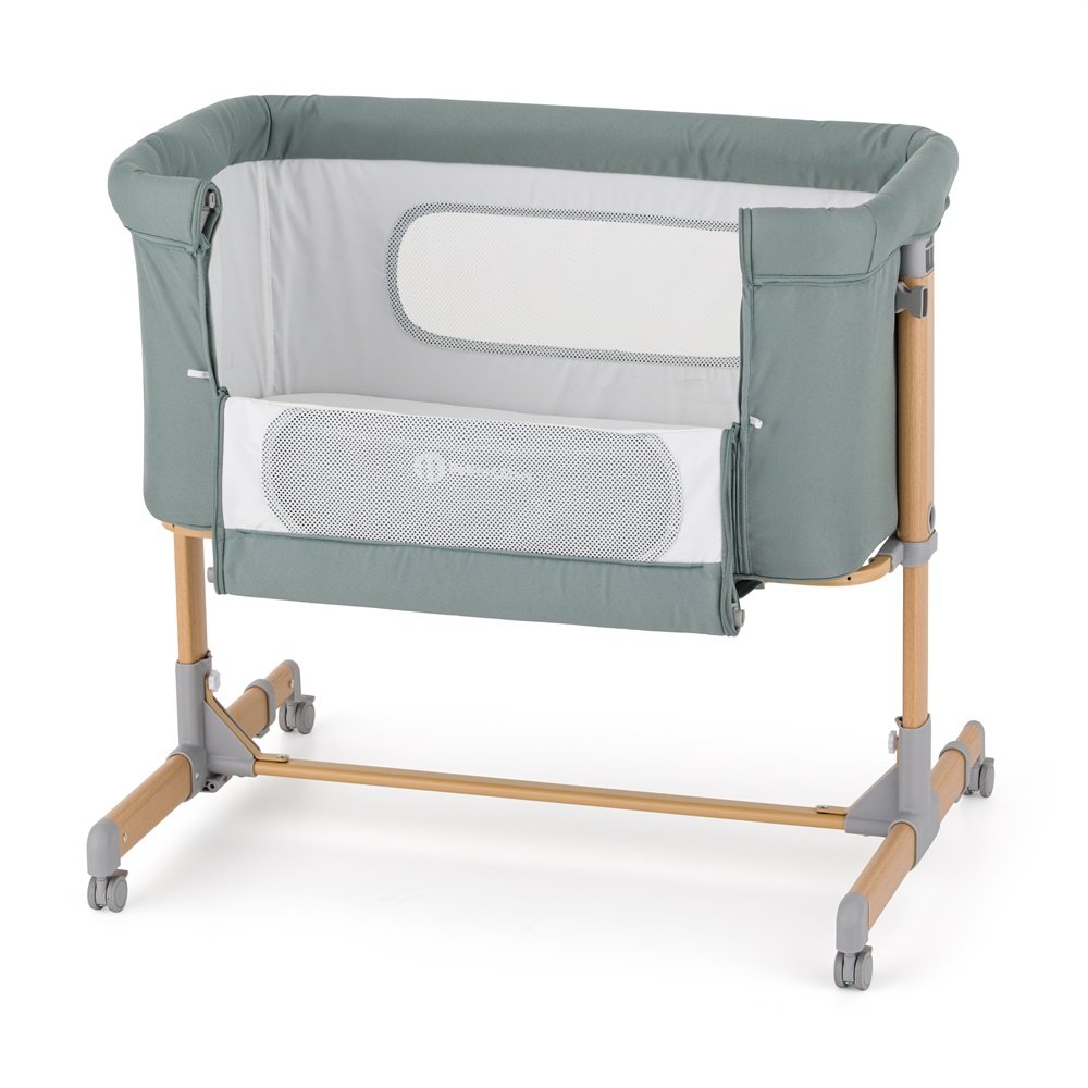 PETITE&MARS Postýlka dětská polohovatelná Grace Compact Foggy Green