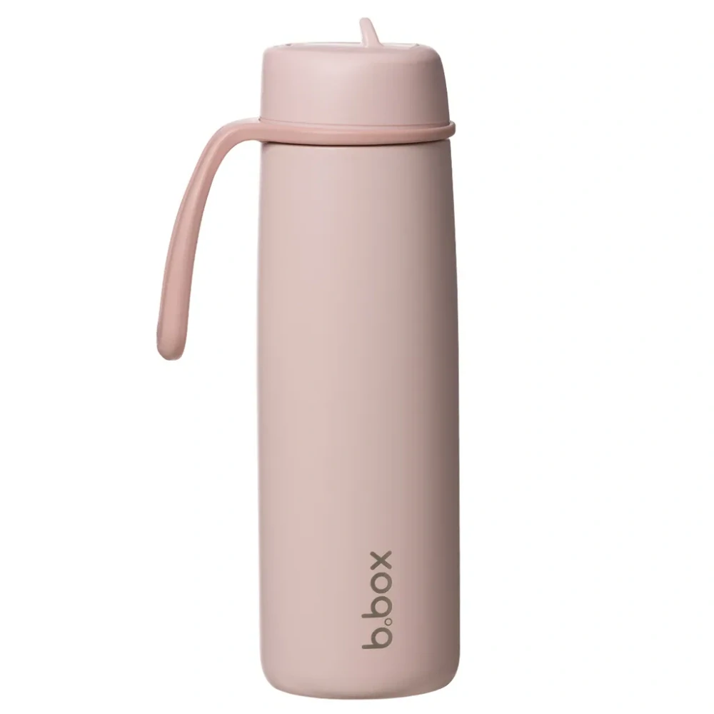 b.box Nerezová termolahev s brčkem 690 ml - Blush Crush