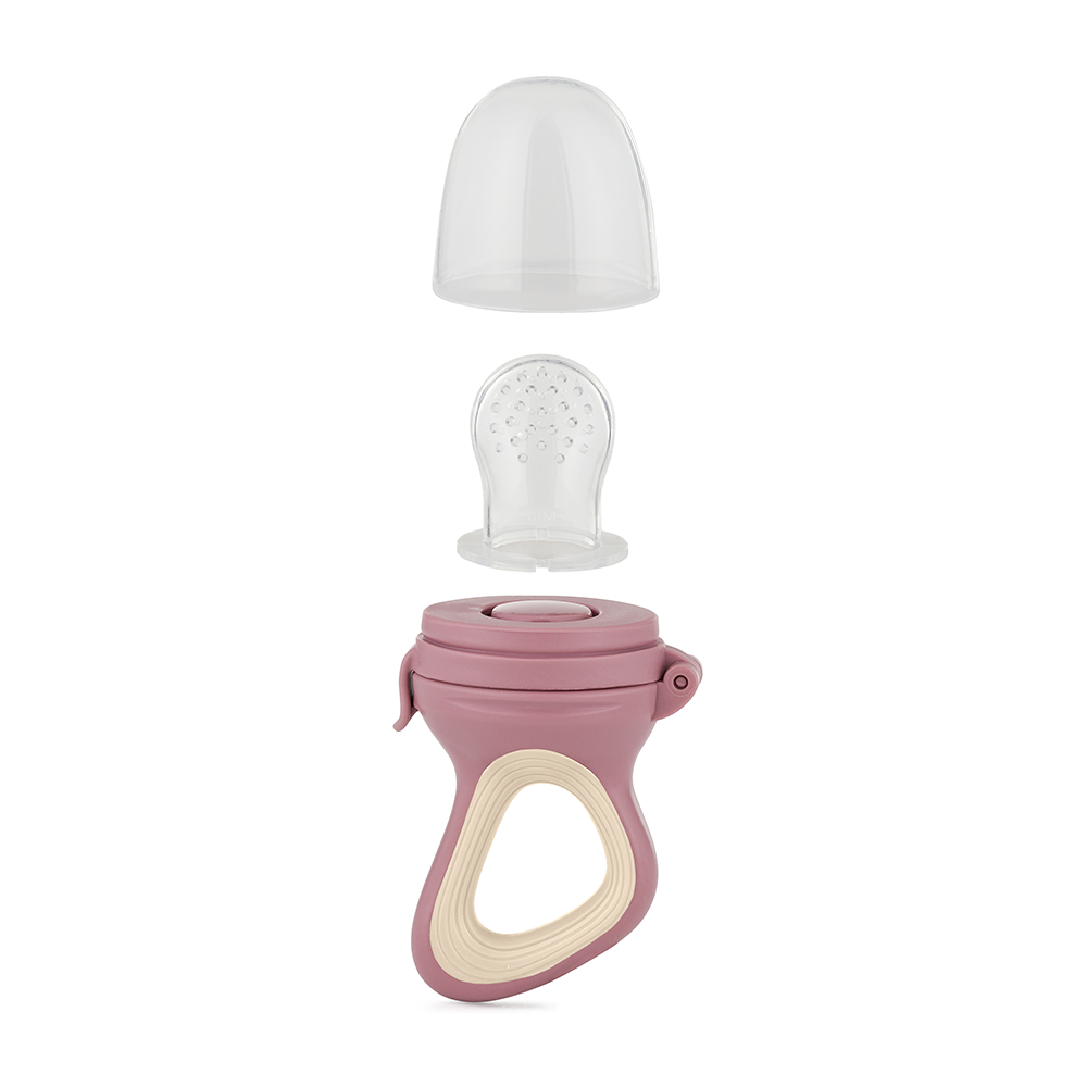 PETITE&MARS Dudlík silikonový na krmení Fruzi Rose&Sand 6m+