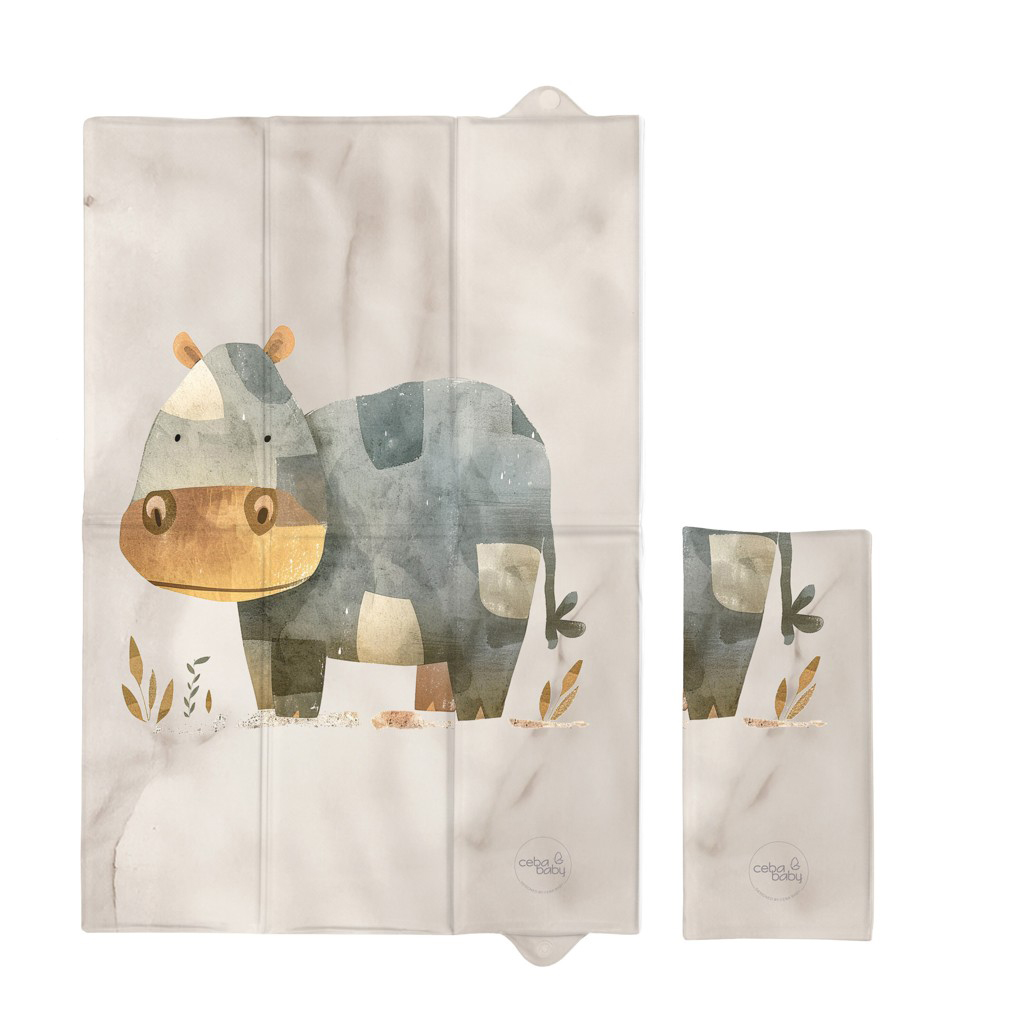 CEBA Podložka přebalovací cestovní (40x60) Basic Cosy Hippo