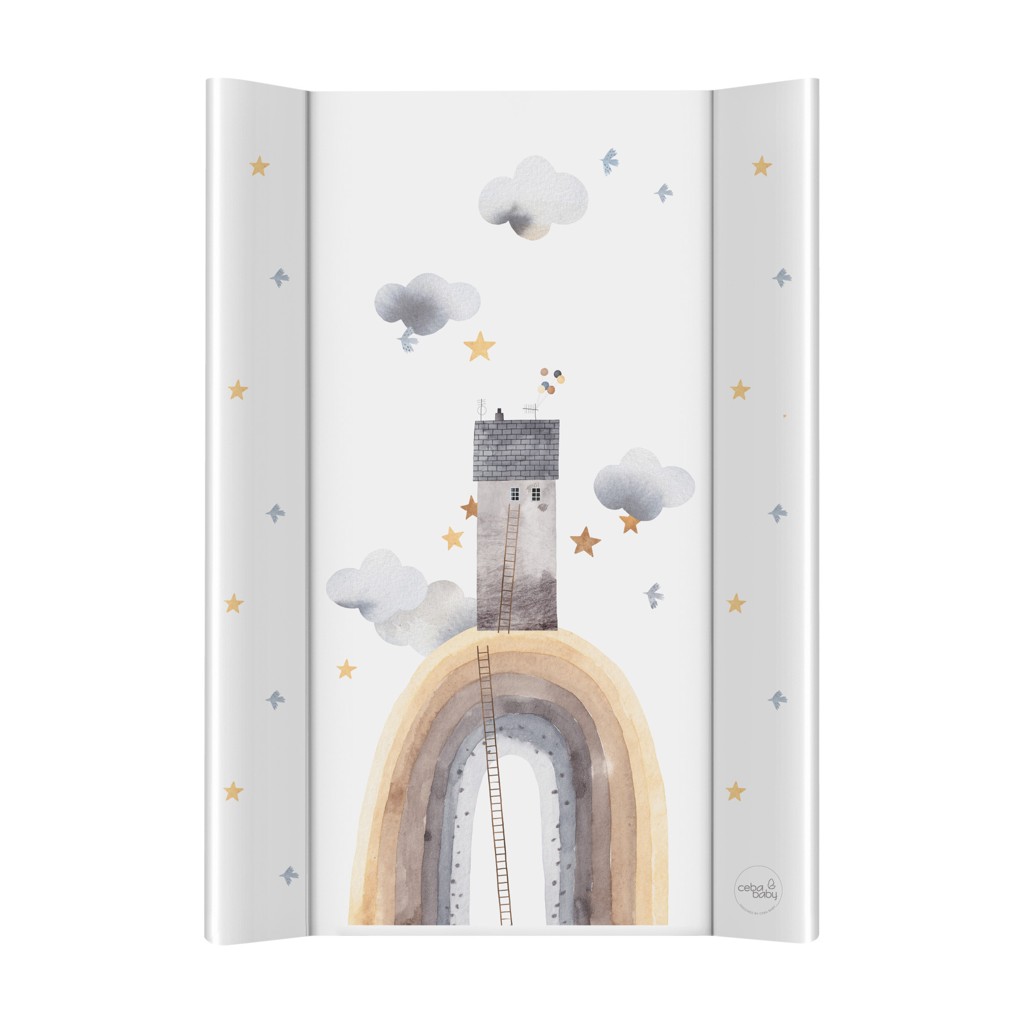 CEBA Podložka přebalovací 2-hranná měkká (50x70) Basic Rainbow Home