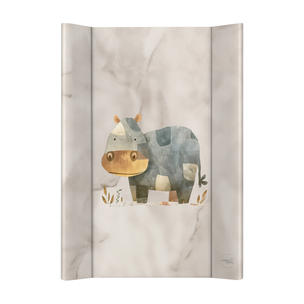 CEBA Podložka přebalovací 2-hranná měkká (50x70) Basic Cosy Hippo