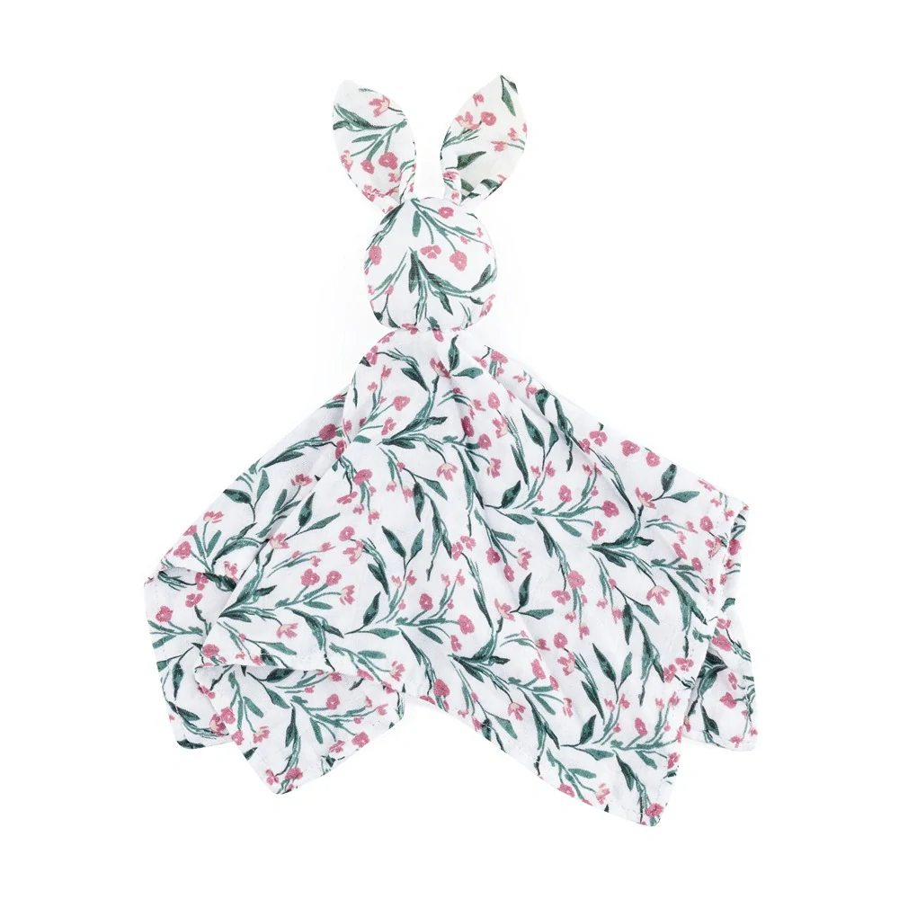 PETITE&MARS Mazlíček bambusový mušelínový Hugo Pink Meadow 0m+