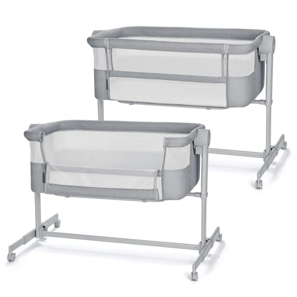 KINDERKRAFT Postýlka dětská polohovatelná Neste Up2 Full Light Grey