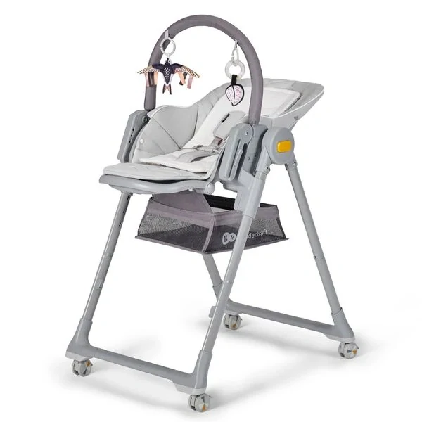 KINDERKRAFT SELECT Židlička jídelní Lastree Grey, Premium
