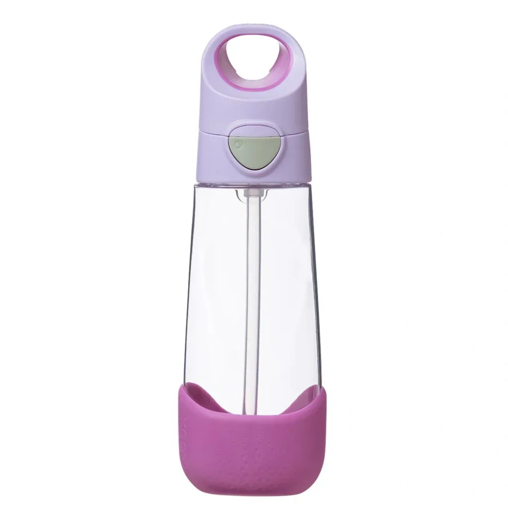 b.box Lahev na pití s brčkem 600 ml - Sugar Plum