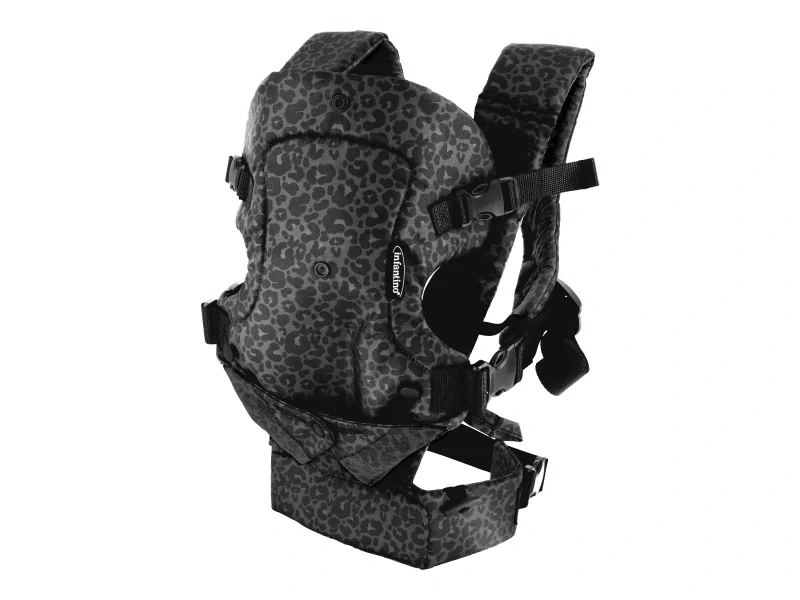 Infantino Nosítko Flip Advanced 4V1 Light & Airy Convertible Leopard Black