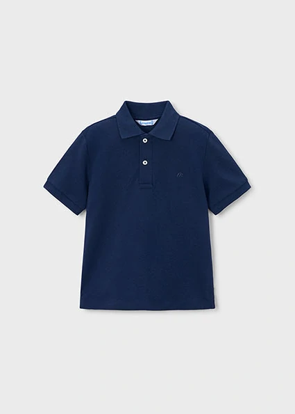Chlapecké triko polo krátký rukáv Mayoral 150-18 Basic Tmavě modré velikost 122
