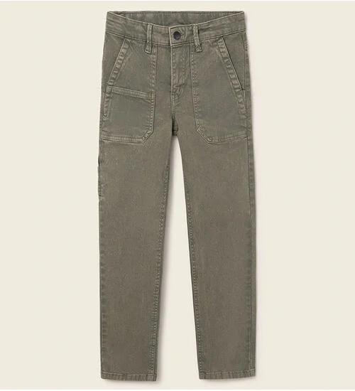 Chlapecké rifle Mayoral Straight Fit 7562-46 šedohnědé velikost 152