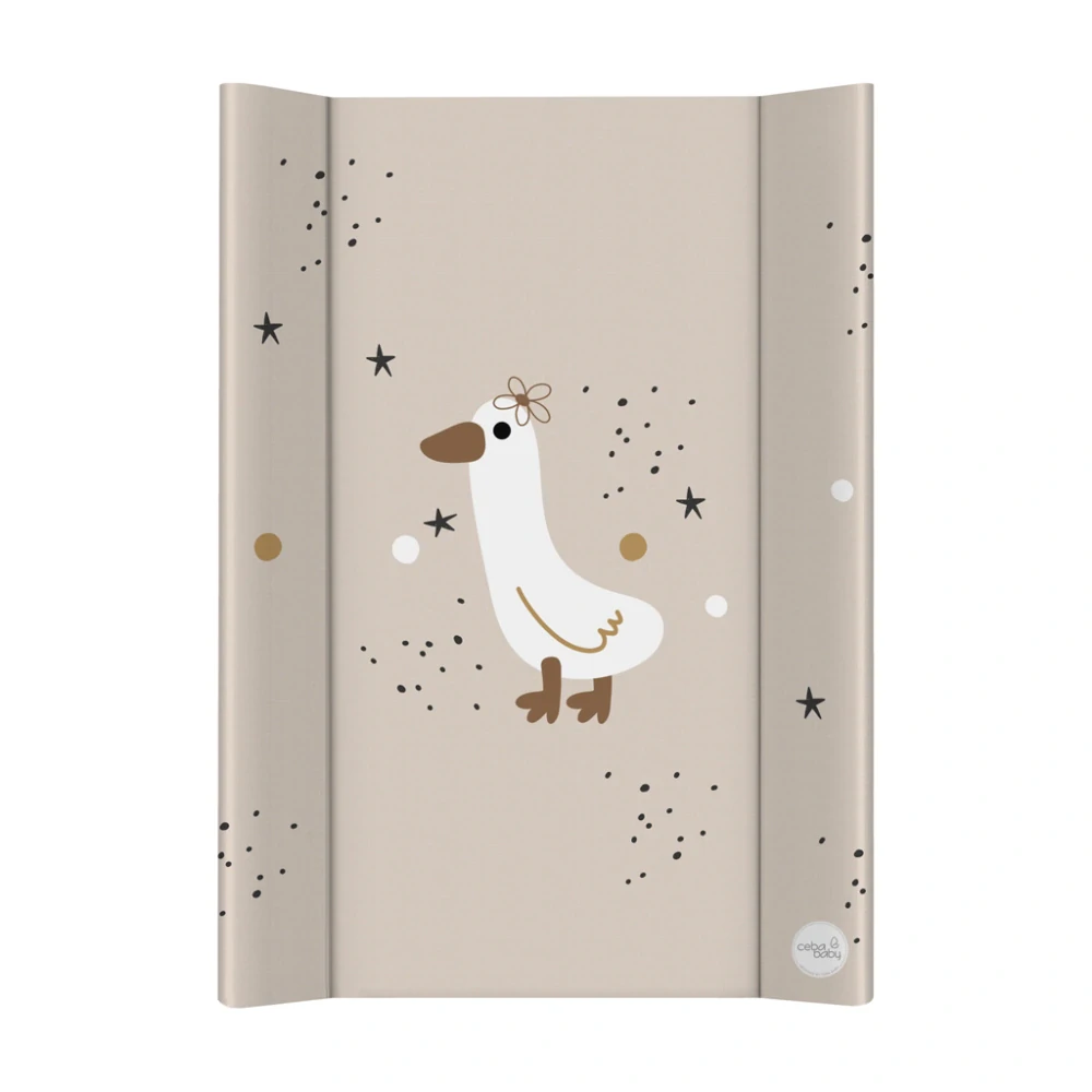 CEBA BABY Podložka přebalovací 2-hranná s pevnou deskou (50x70) Basic Star Duck