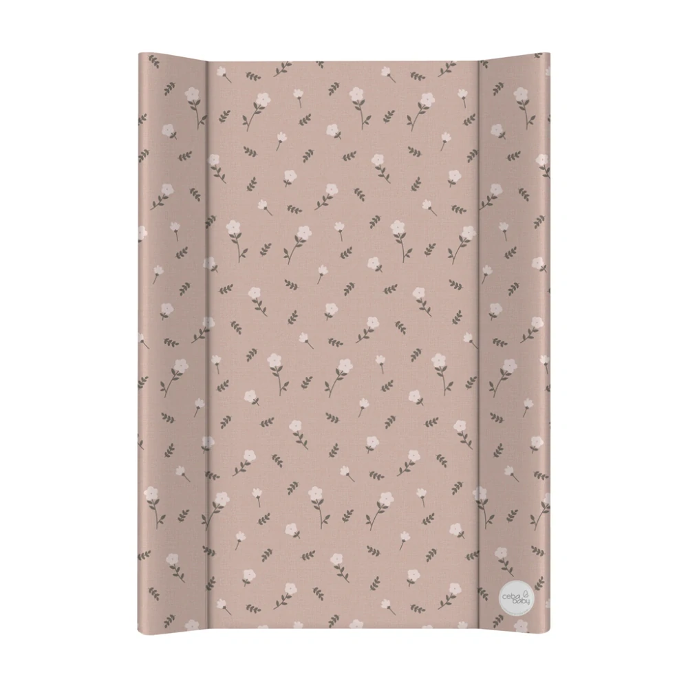 CEBA BABY Podložka přebalovací 2-hranná s pevnou deskou (50x70) Basic Petite Blossoms