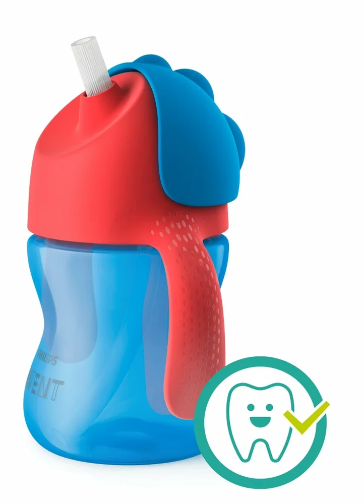 Hrneček s ohebným brčkem 200 ml Bendy chlapec Philips AVENT